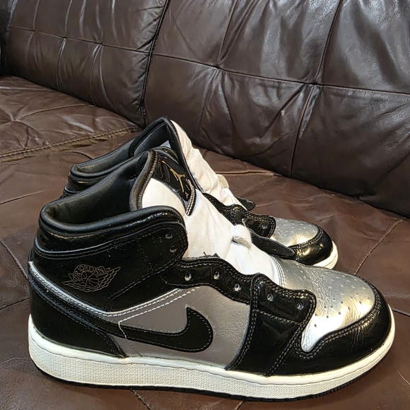 Nike Air Jordan Black and Silver Sneakers - Picture 3 of 5
